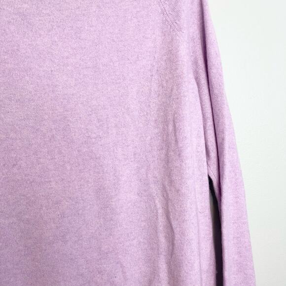 Apt 9 Cashmere Lavender Lilac Sweater long sleeve nwt women’s size L - Picture 2 of 8